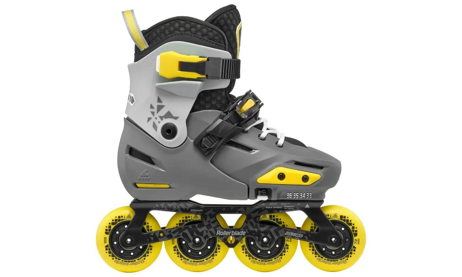Ролики Rollerblade Apex charcoal-yellow 33-36 5 Ролики Rollerblade Apex charcoal-yellow 33-36 5