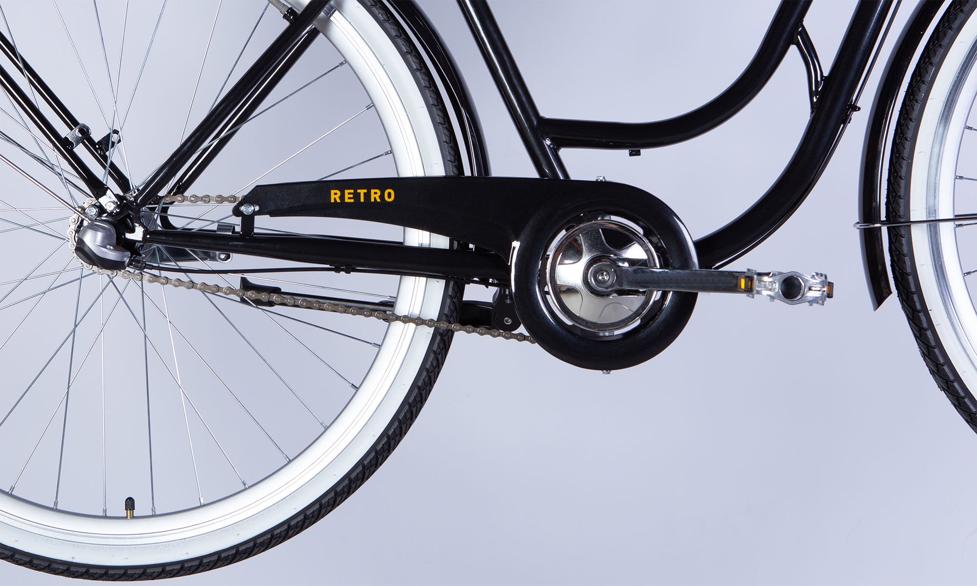 Велосипед Dorozhnik RETRO PH 28" розмір L, рама 19" 2025, чорний 7