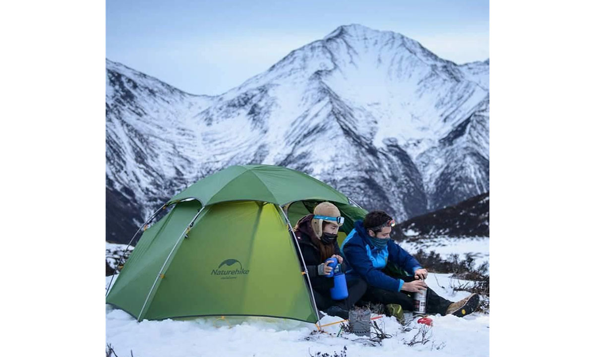 Намет двомісний із сферичним куполом Naturehike Cloud Peak II (NH17K240-Y) темно-зелений 3