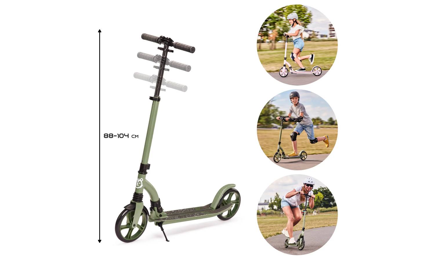 Самокат Babytiger Spido Green 8 Самокат Babytiger Spido Green 8