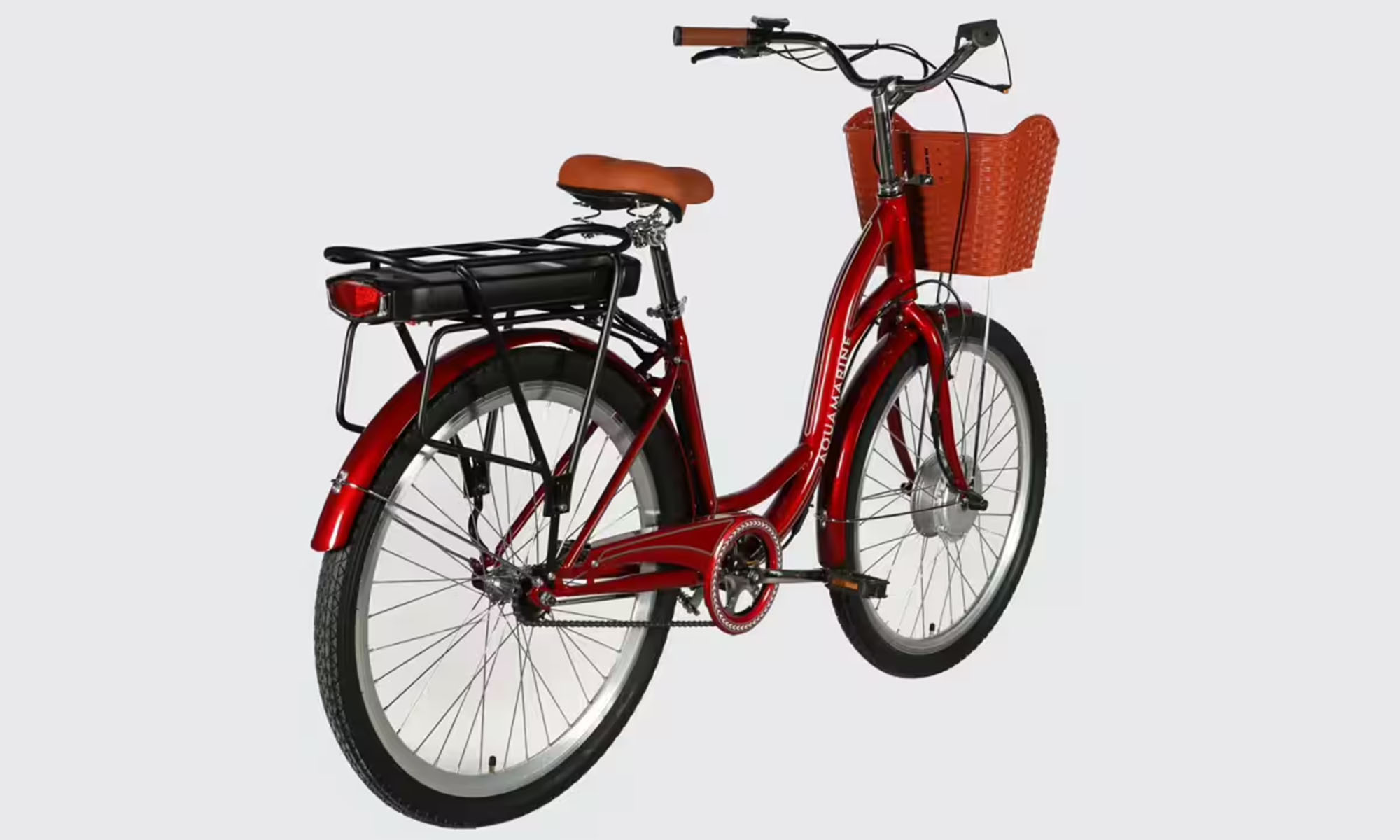 Велосипед c электроприводом Dorozhnik eAQUAMARINE BH 26", размер M, рама-17", 36 B 13 А*ч 500 Вт, год 2026, бордовый 7