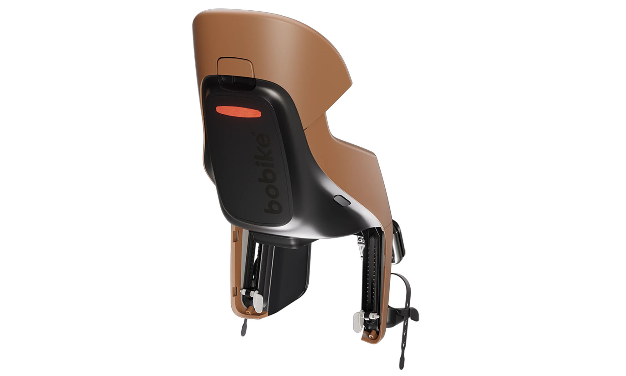 Дитяче велокресло Bobike Exclusive Evolve maxi - заднє велосипедне сидіння для рами, коричневе. 6