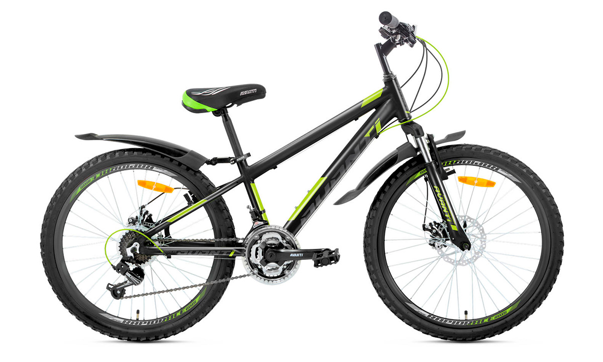 Фотография Велосипед Avanti RIDER DISK 24" 2021 Серо-зеленый