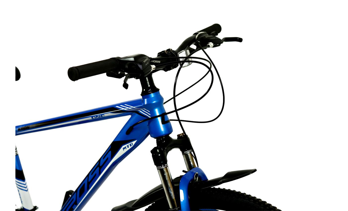 Фотография Велосипед Cross Kron 26" размер М рама 17 2022 Черно-Cиний 4