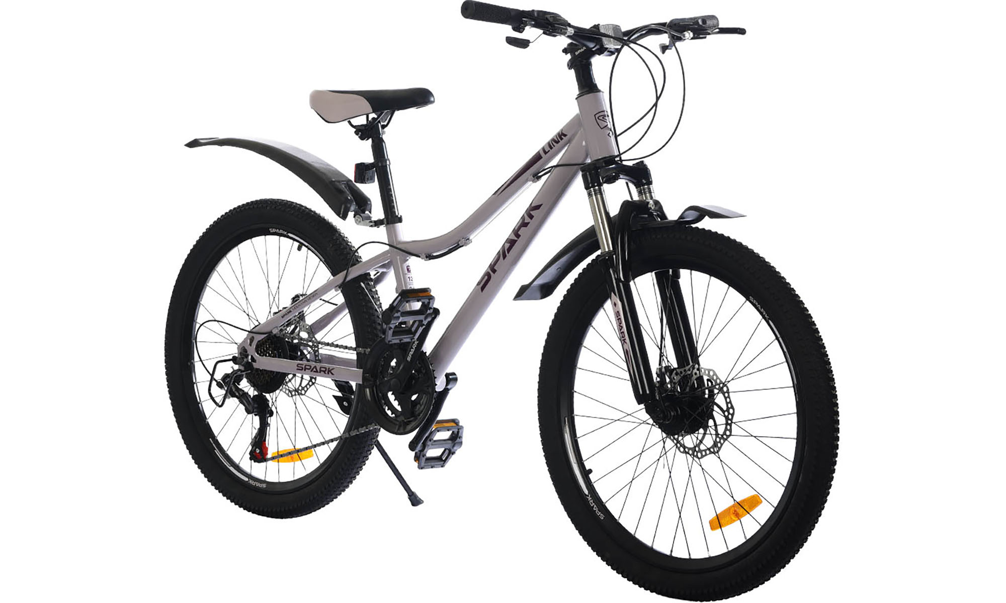 Велосипед SPARK LINK 24", размер XS, рама 12", год 2026, светло-сиреневый 4