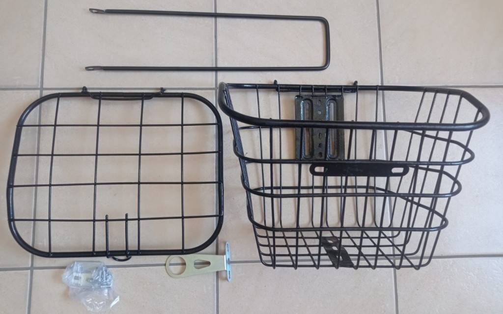 Кошик велосипедний Baisike 26" сталевий з кришкою, чорний 5