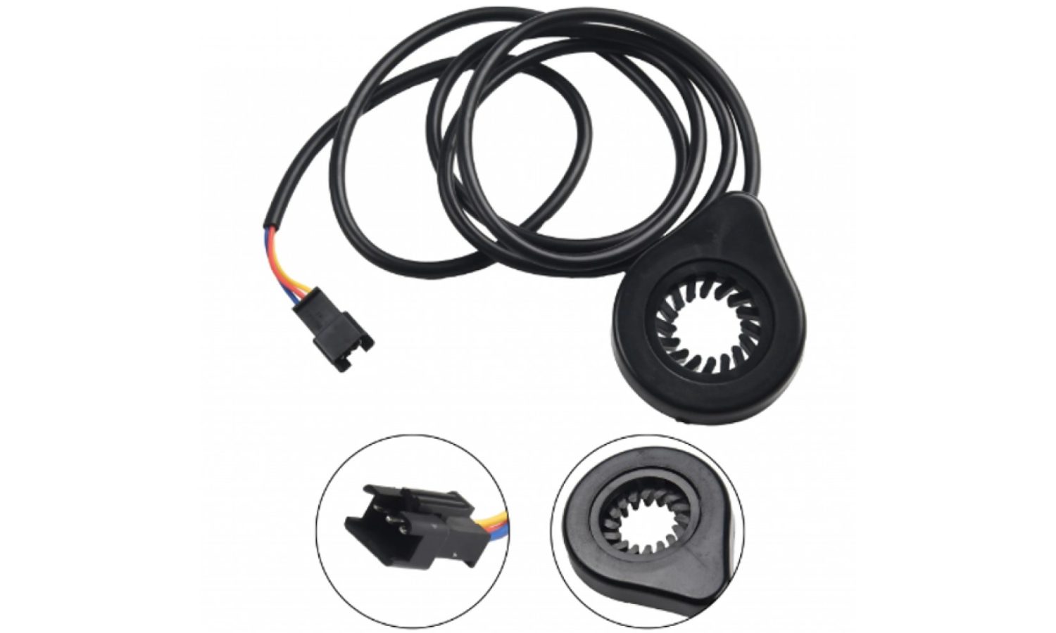 Датчик PAS 12 магнитов 3 контакта черный Датчик PAS 12 магнитов 3 контакта черный