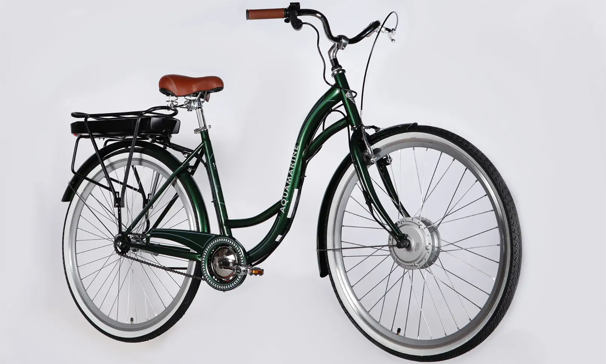 Велосипед с электроприводом Dorozhnik eAQUAMARINE BH 28", размер L, рама-19", 36B, 12.5А*ч, 500Вт, год 2026, зеленый 2