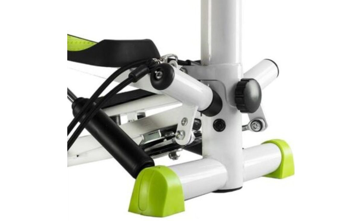 Степпер механічний HMS S8004 з опорою та еспандерами біло-зелений 5