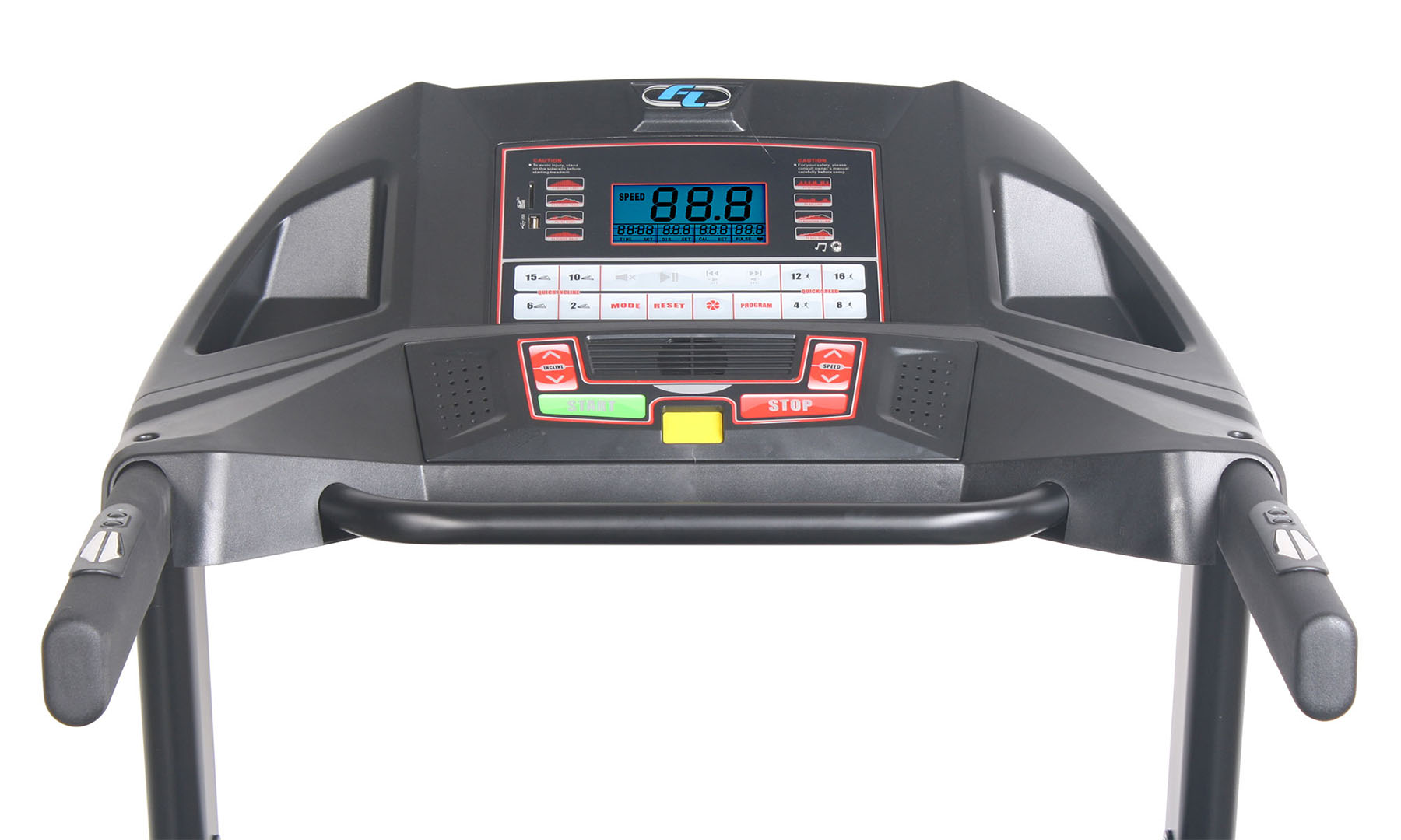 Бігова доріжка FitLogic T15 чорно-червона 4