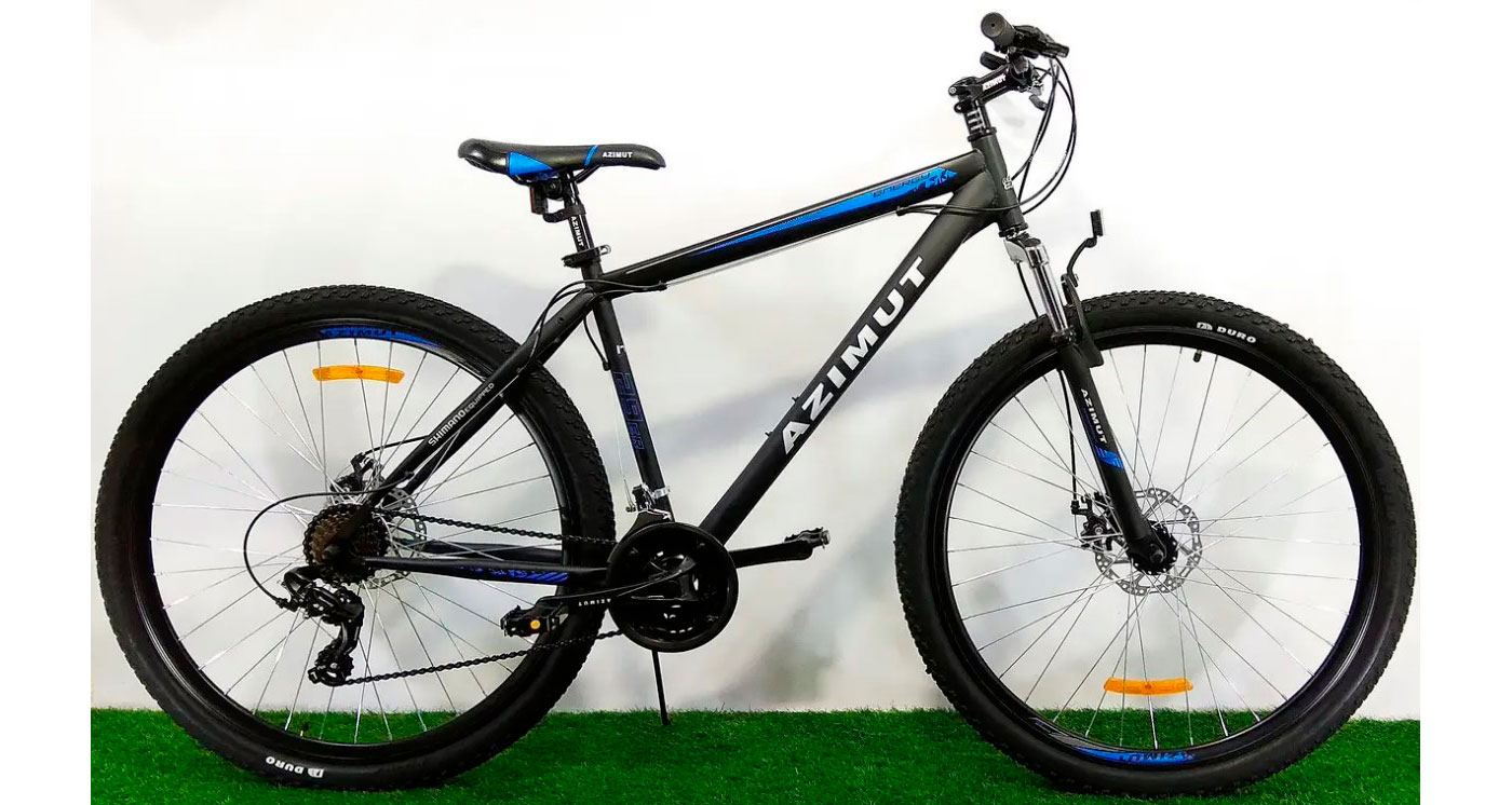 Фотография Велосипед Azimut Energy GD 26" размер XL рама 21 Черно-синий