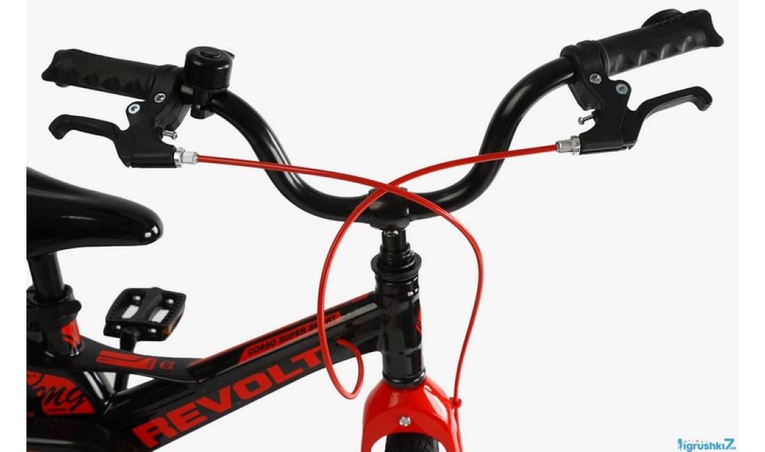 Велосипед Corso Revolt 14" чорно-червоний 5