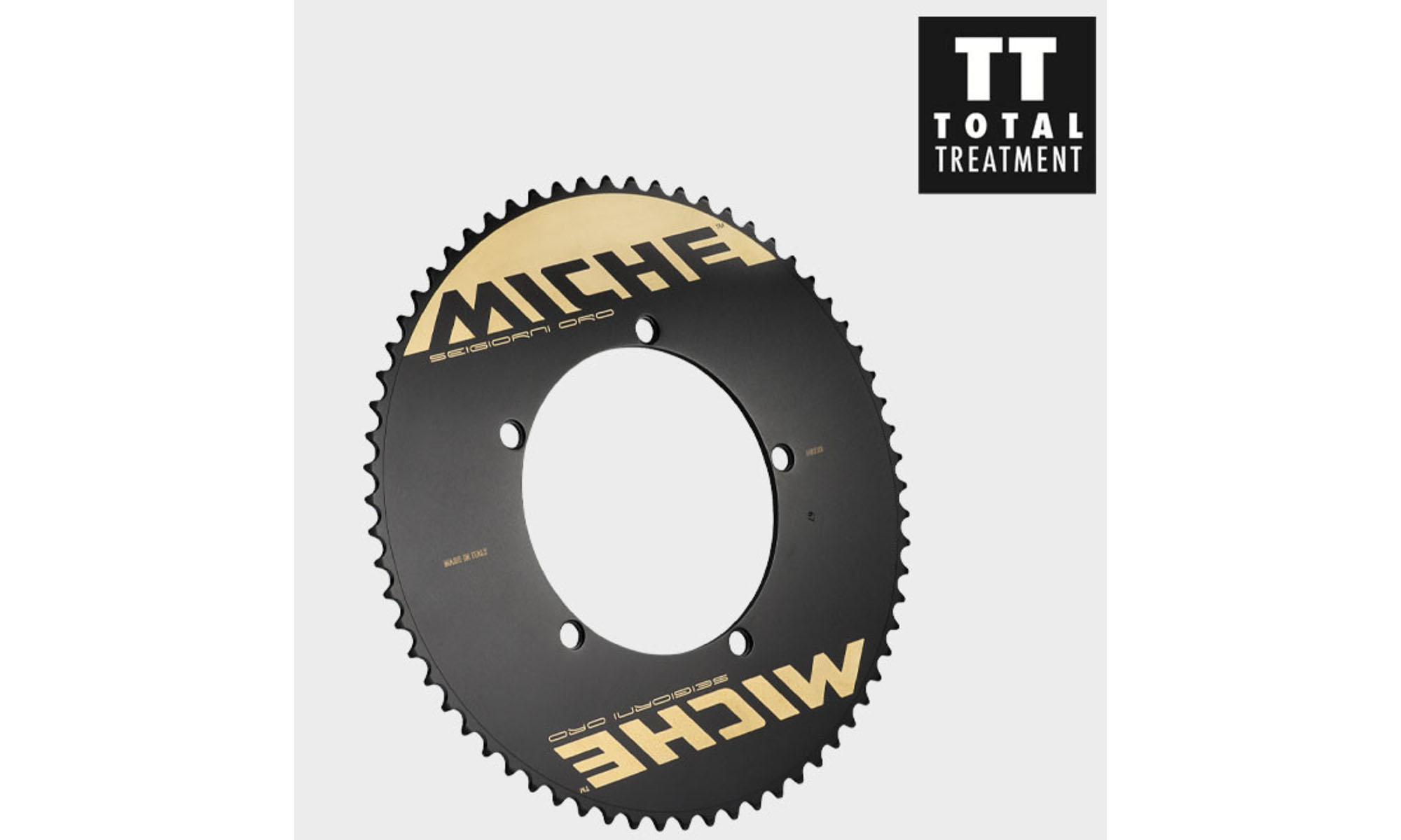 Звезда Miche Seigiorni Oro Chainring 65T 1/8", BCD 144 Звезда Miche Seigiorni Oro Chainring 65T 1/8", BCD 144