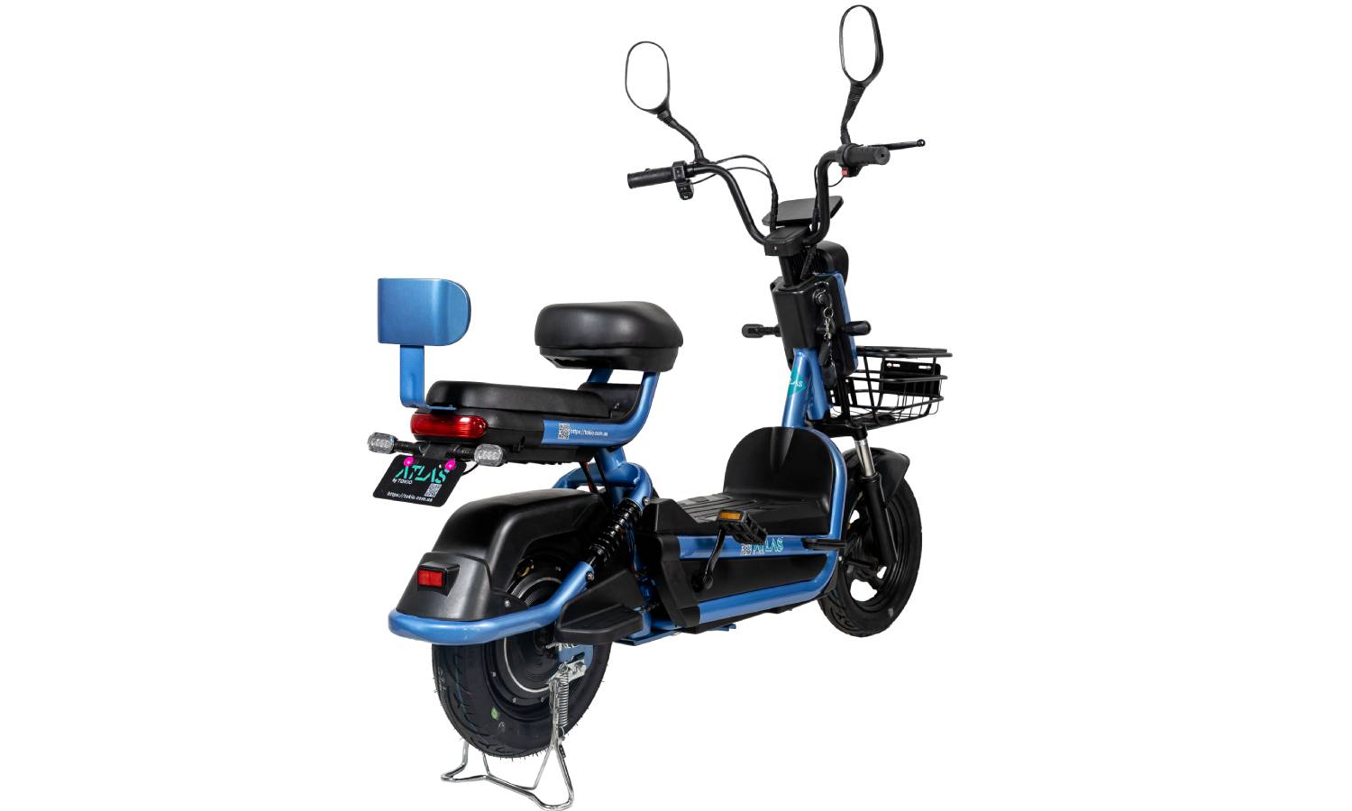 Электроскутер Atlas Bird 20Ah Синий 7 Электроскутер Atlas Bird 20Ah Синий 7