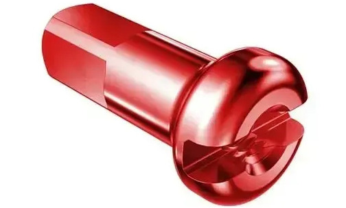 Ниппели DT Swiss Standard, алюминий, размер 1.8 × 12 мм, комплект 100 шт., красный Ниппели DT Swiss Standard, алюминий, размер 1.8 × 12 мм, комплект 100 шт., красный