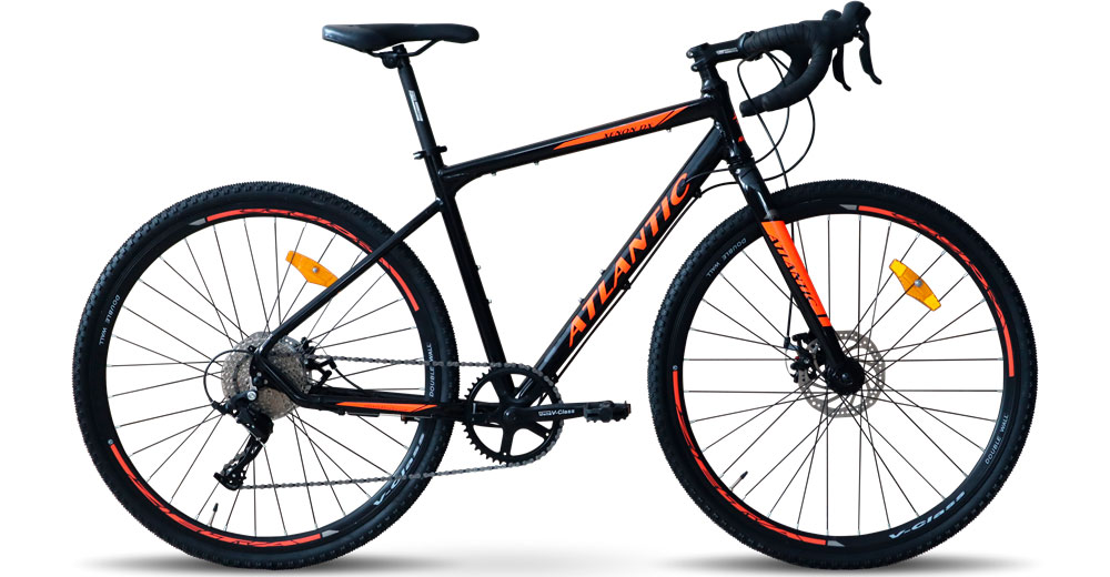 Фотографія Велосипед Atlantic Xenon DX 28" розмір L рама 19 2023 Чорно-жовтогарячий