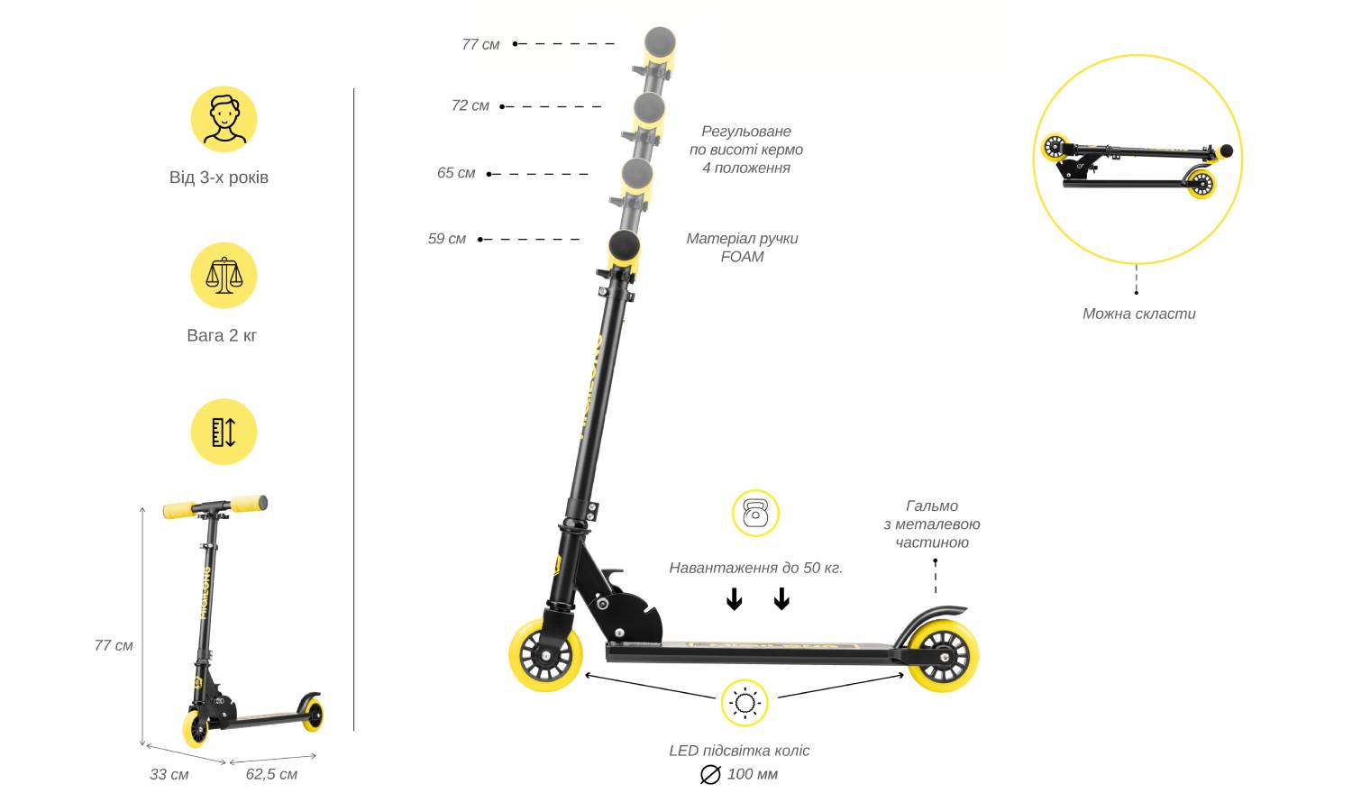 Самокат Miqilong Cart черный 10