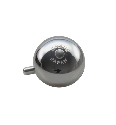 Звонок CRANE MINI KAREN, Polished Silver, 45мм алюминий, зажим, Серебристо-белый 2 Звонок CRANE MINI KAREN, Polished Silver, 45мм алюминий, зажим, Серебристо-белый 2