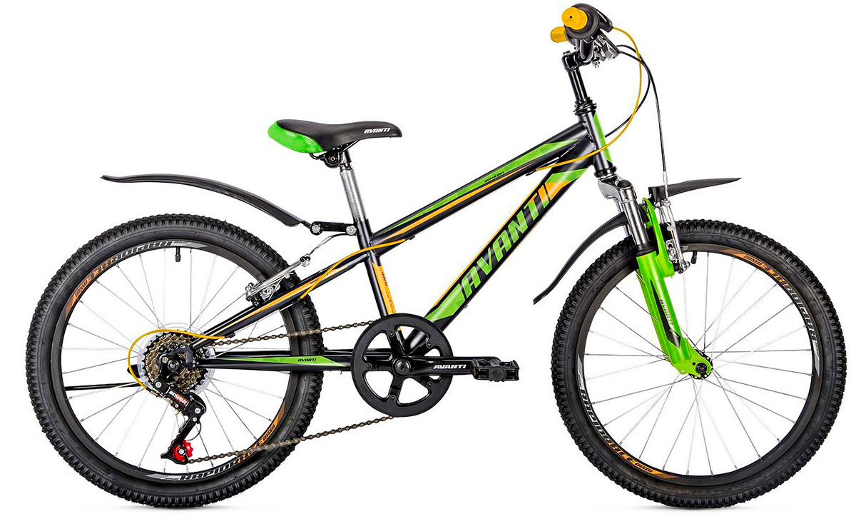 Фотография Велосипед Avanti SUPER BOY 20" (2020) 2020 Оранжево-зеленый