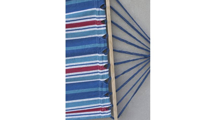 Гамак гавайский Jumi Garden тканевий с планкой сине-красный 10 Гамак гавайский Jumi Garden тканевий с планкой сине-красный 10