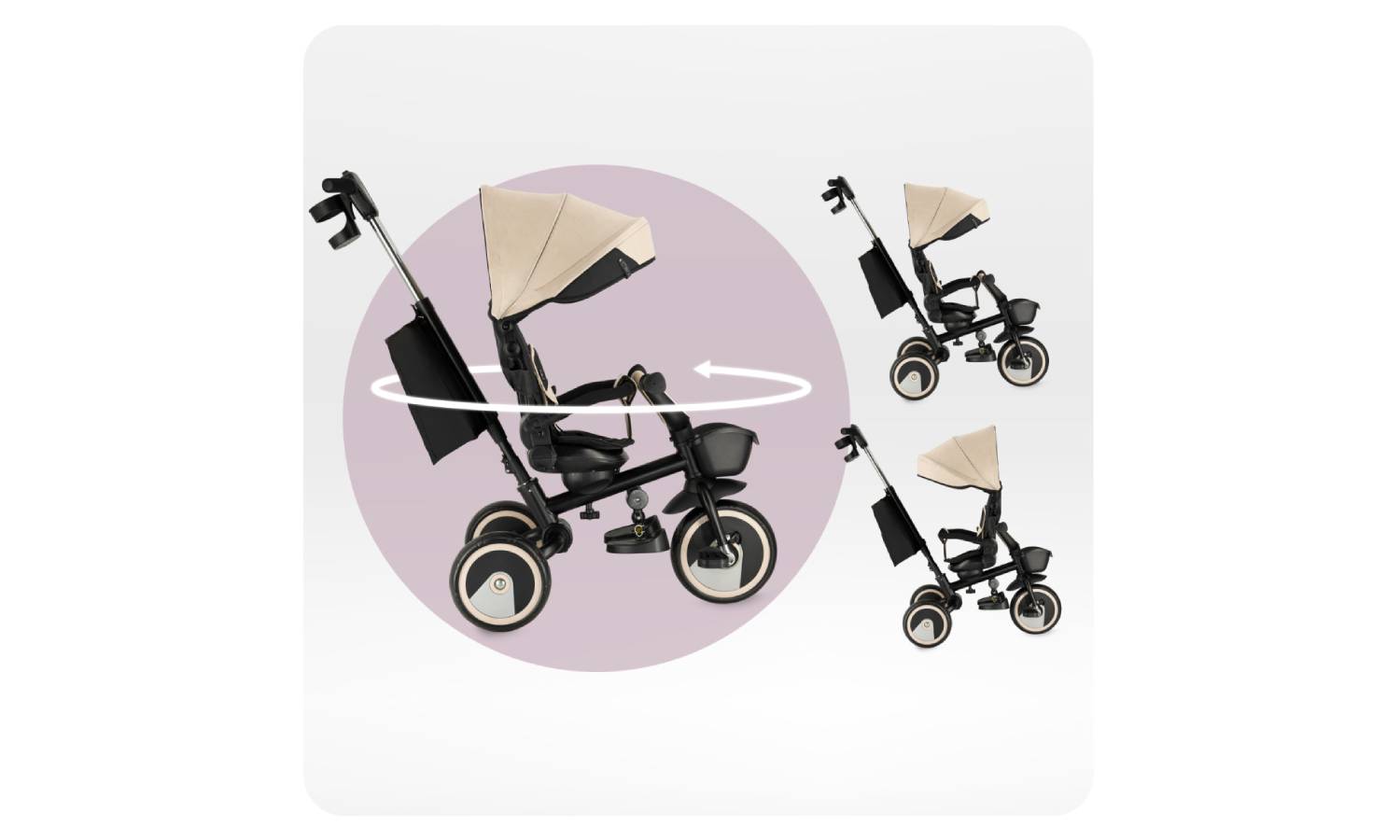 Трехколесный велосипед MoMi IVI Beige 9