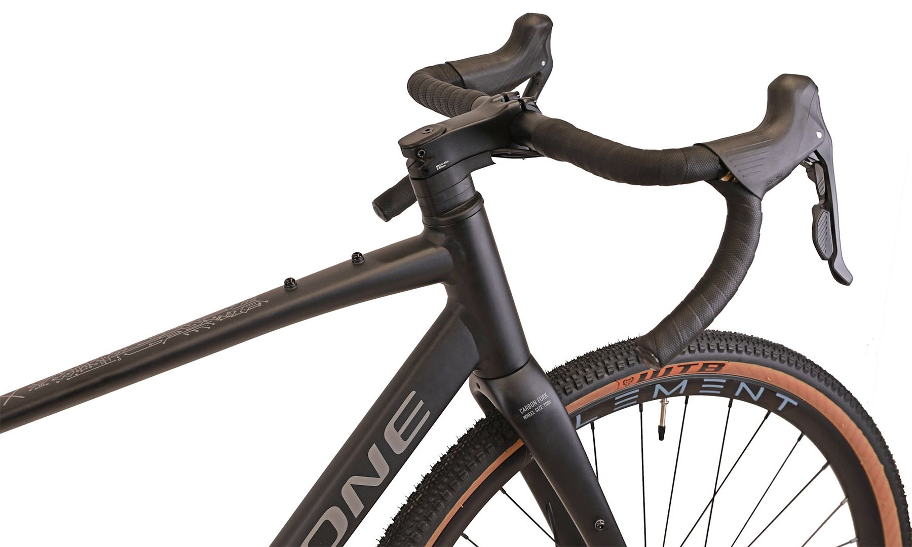 Велосипед Cyclone GTX 28" (700c), розмір рами M (54 см), 2025, Чорний (мат) 7