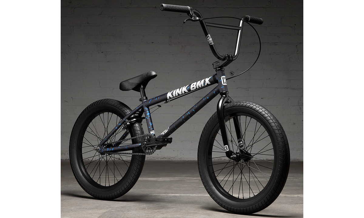Велосипед KINK BMX Curb 2022 матовый черно-синий 2 Велосипед KINK BMX Curb 2022 матовый черно-синий 2