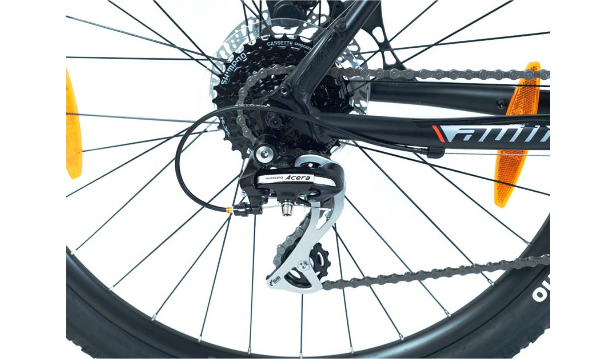 Фотографія Велосипед AUTHOR Impulse II 27.5", рама 15", 2021, колір-чорний (сріблястий) // чорний 2