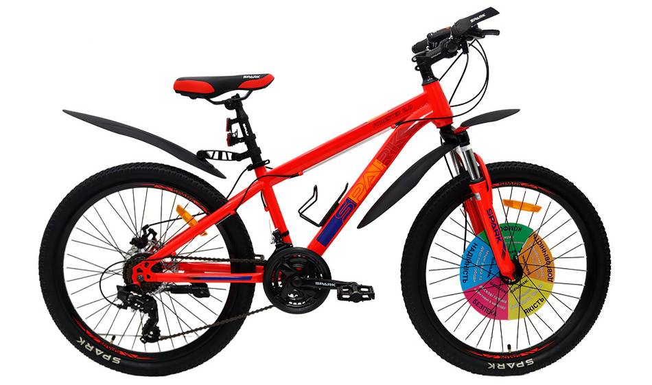 Фотография Велосипед SPARK FORESTER 2.0 24" размер XXS рама 13" 2024 Красный