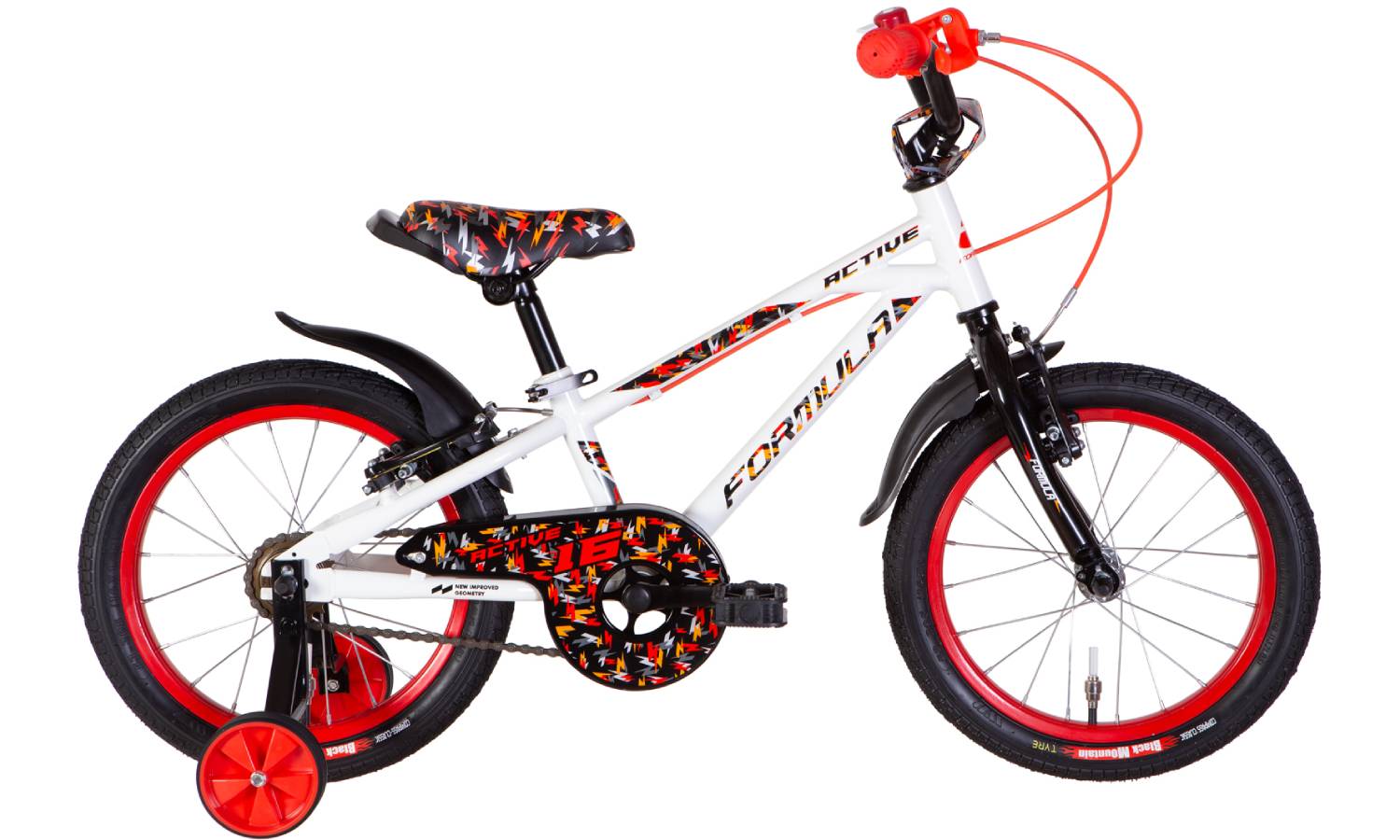 Фотографія Велосипед Formula ACTIVE 16" рама 8.5" 2024 Бело-красный