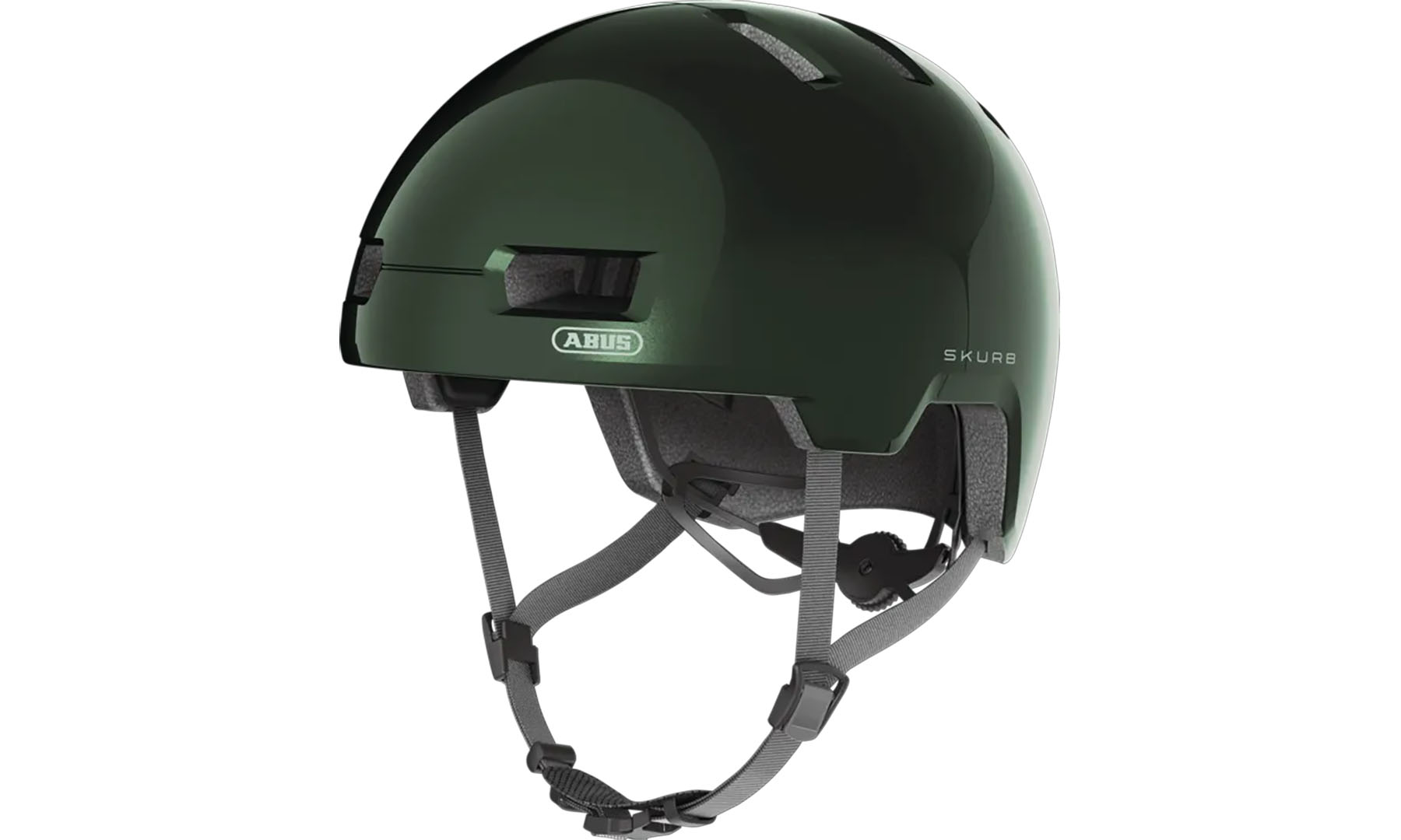 Велошлем ABUS SKURB moss green, размер S (52-56 см), темно-зеленый 5 Велошлем ABUS SKURB moss green, размер S (52-56 см), темно-зеленый 5