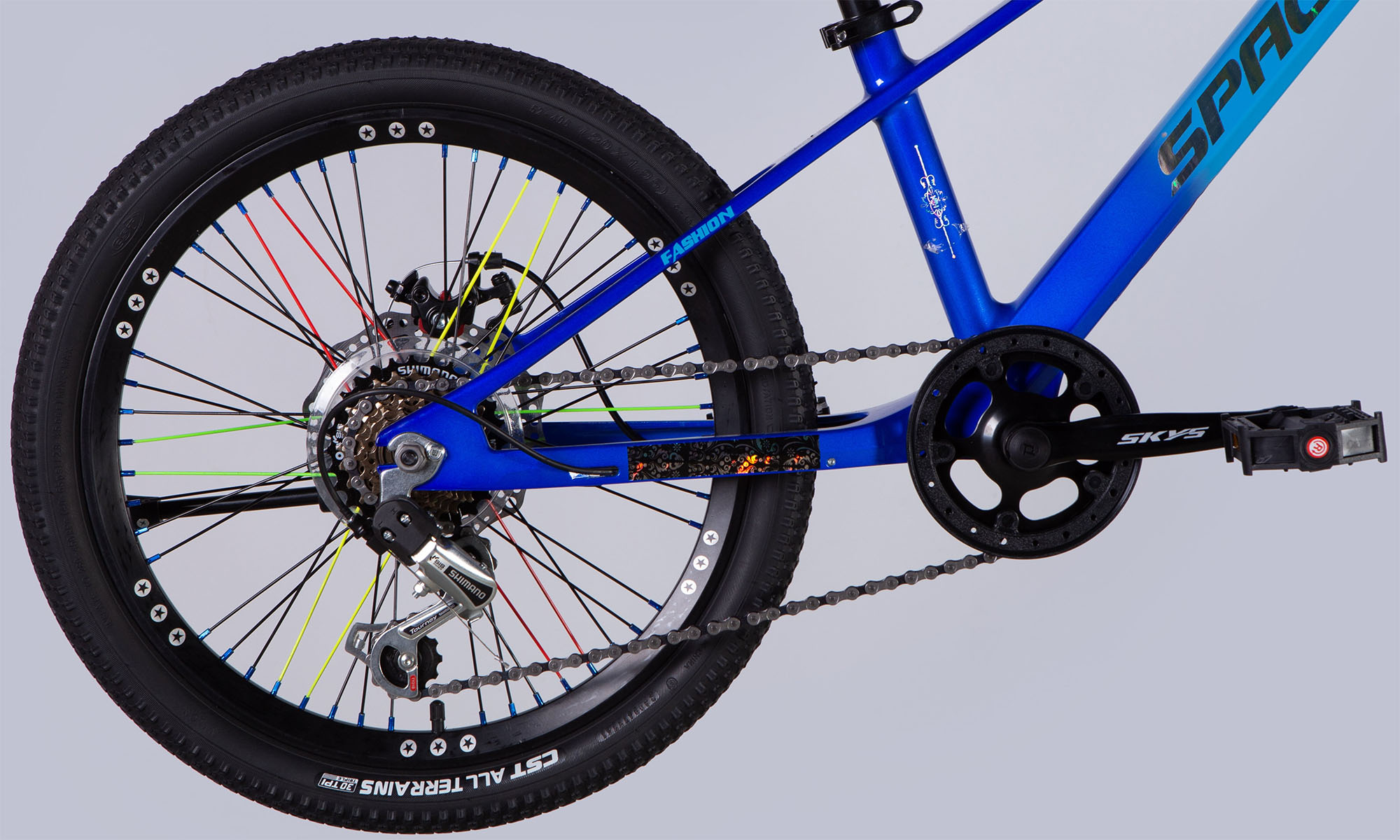 Велосипед SPACE KID ALIOTH DD FR 20", размер XXS, рама-11", год 2025, синий 2 Велосипед SPACE KID ALIOTH DD FR 20", размер XXS, рама-11", год 2025, синий 2