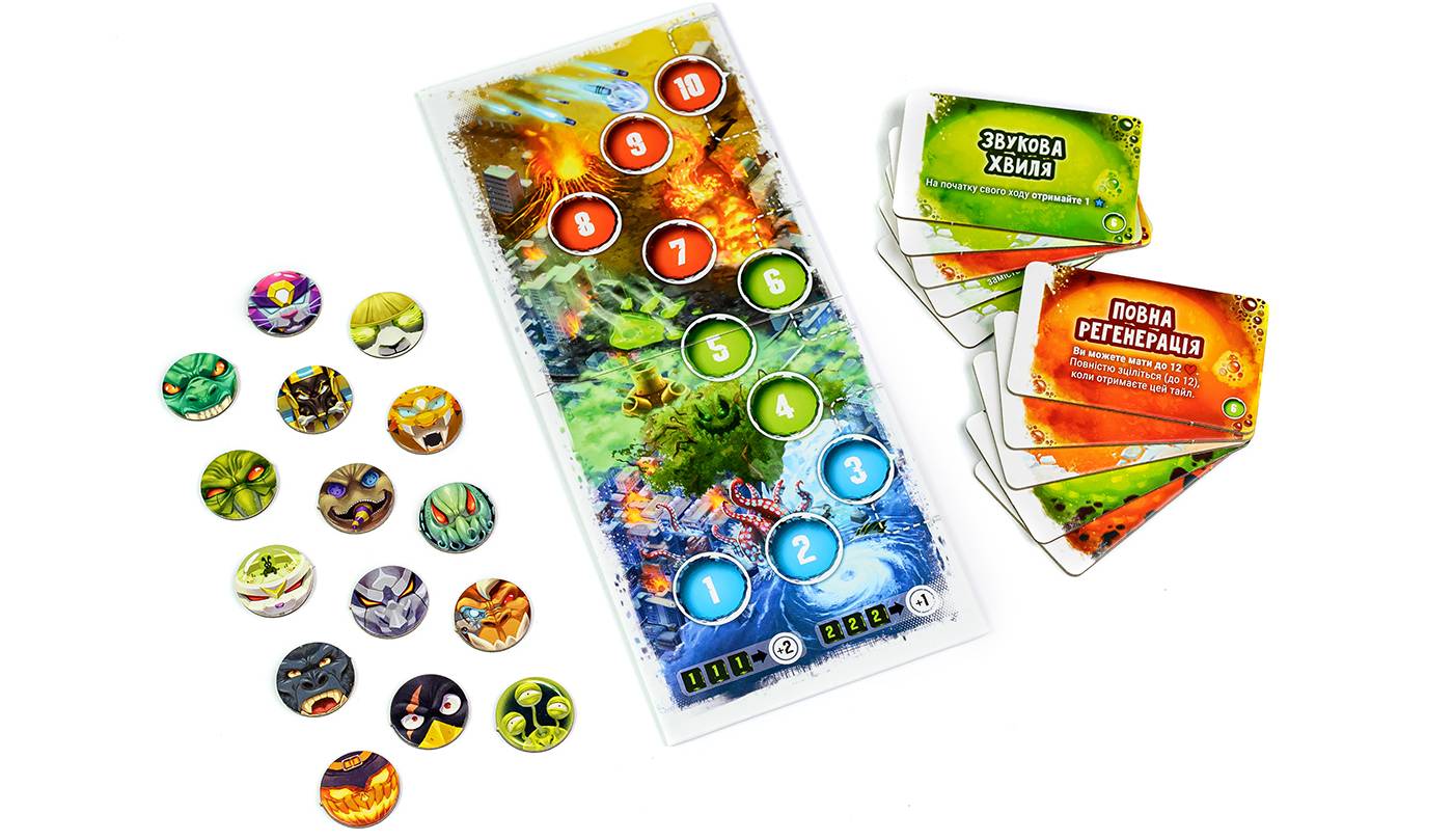 Настольная игра Повелитель Токио. Еще больше ярости (King of Tokyo: Even More Wicked!) дополнение 7 Настольная игра Повелитель Токио. Еще больше ярости (King of Tokyo: Even More Wicked!) дополнение 7