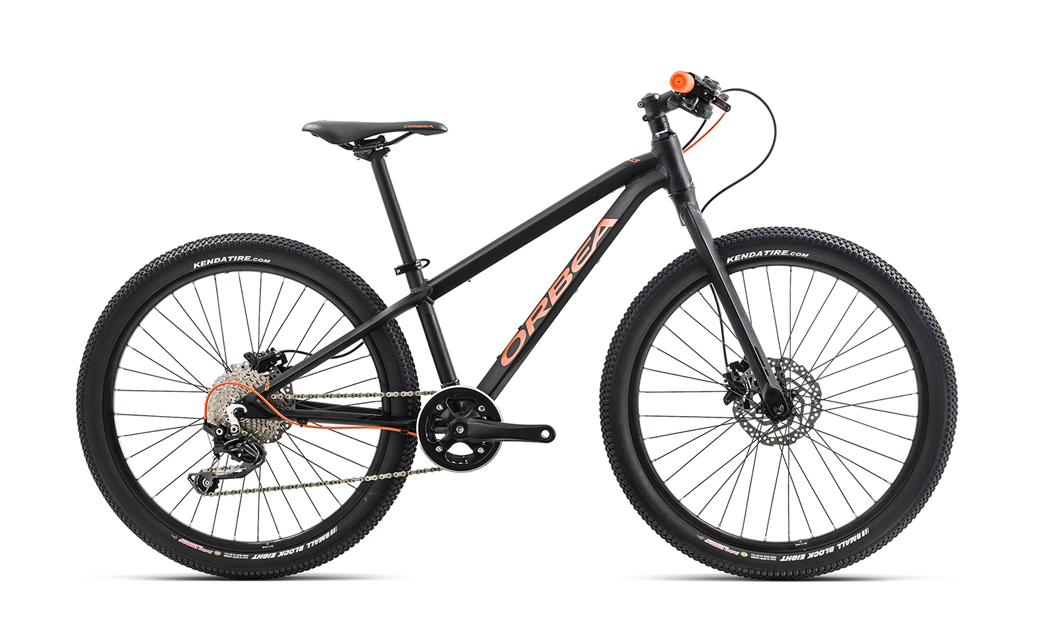 Велосипед Orbea MX 24 TEAM-DISC (2019) 2019 Черно-оранжевый