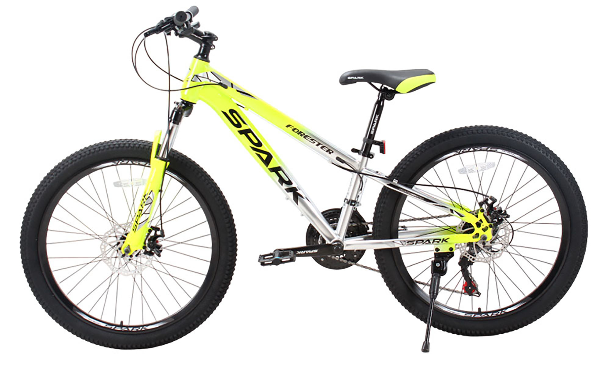Велосипед SPARK FORESTER JR. 24", размер XXS, рама 11", год 2025, желтый с серым 4