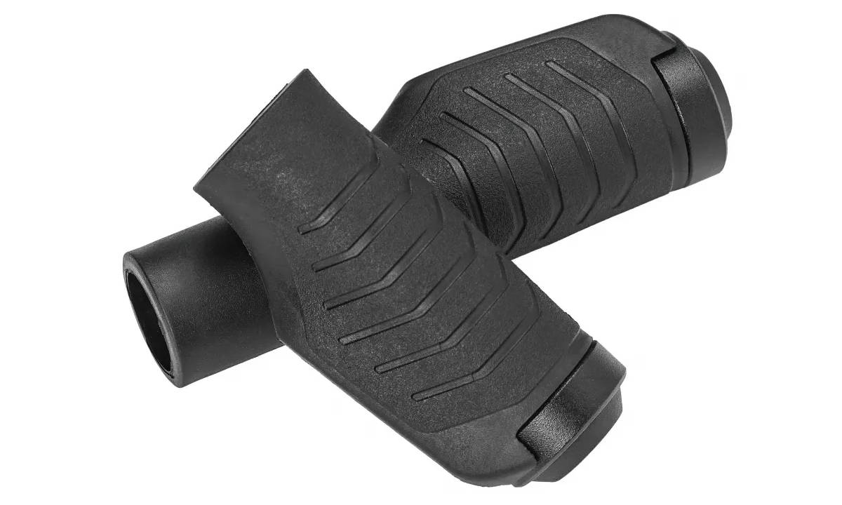 Грипсы VP VPG-ER09AS, анатомические, левая 133 мм, правая 93 мм, с одним замком, черные Грипсы VP VPG-ER09AS, анатомические, левая 133 мм, правая 93 мм, с одним замком, черные