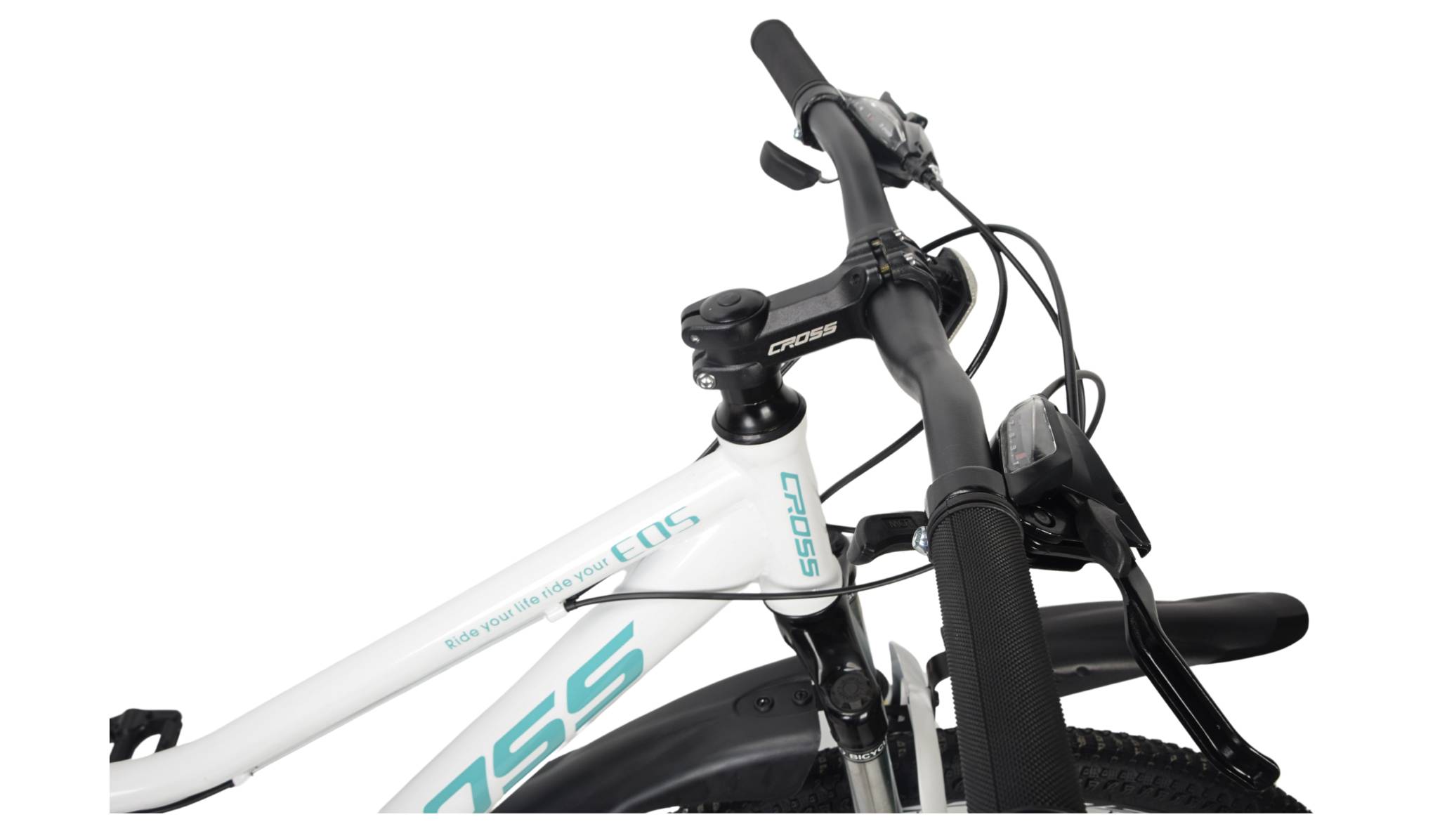 Фотография Велосипед CROSS EOS 27.5", размер S рама 15" (2022), Белый 3
