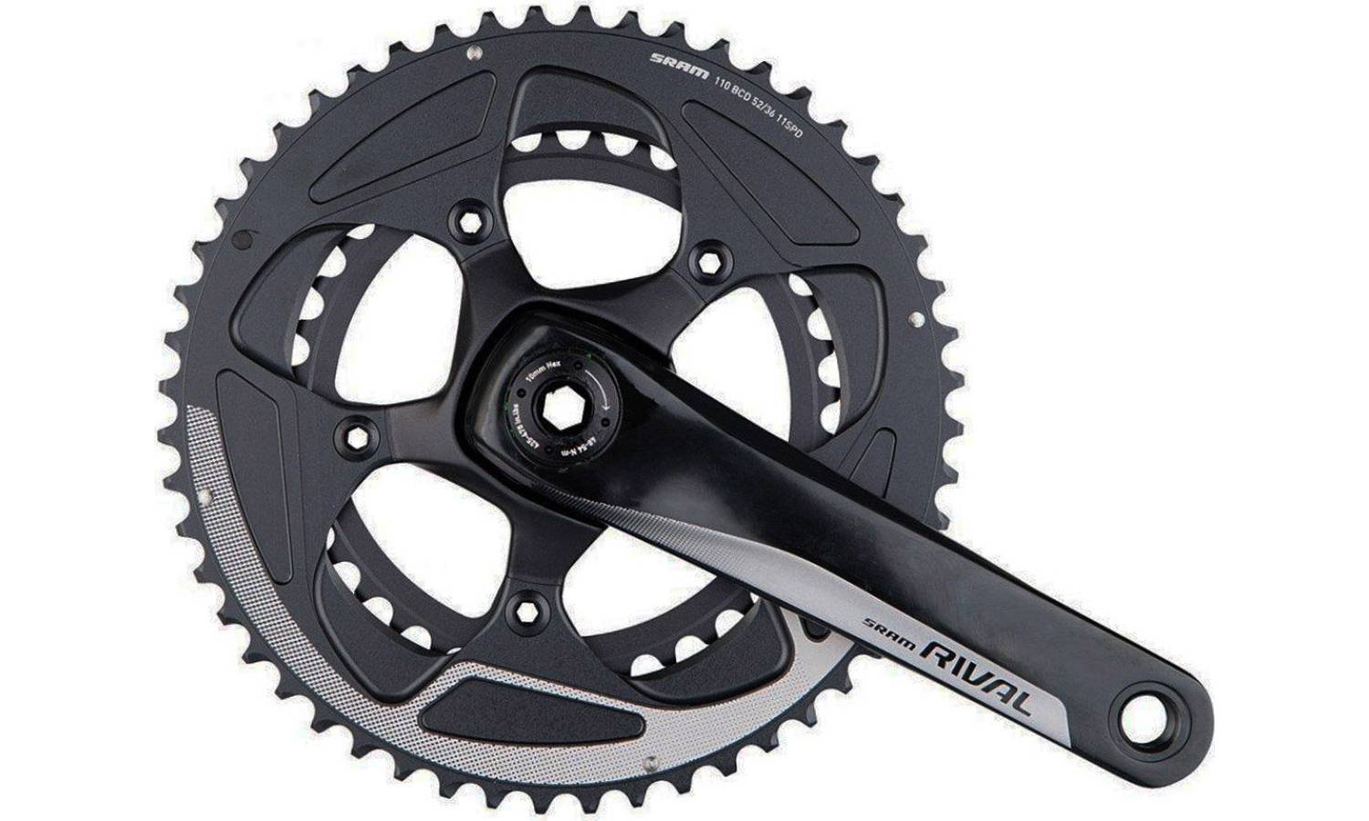 Фотография Шатуны SRAM Crank Set Rival22 GXP 175 50-34 Yaw