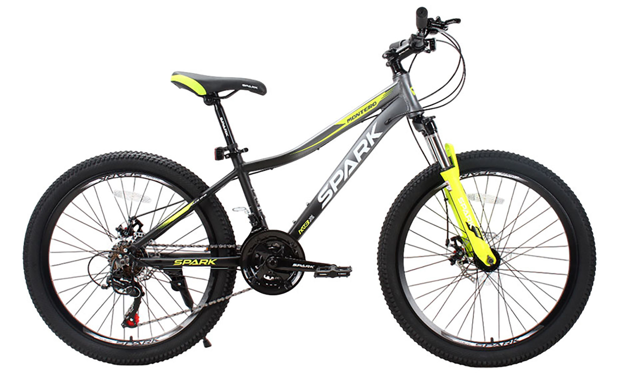 Велосипед SPARK MONTERO JR. 24", размер XS, рама 13", год 2025, черный с серым