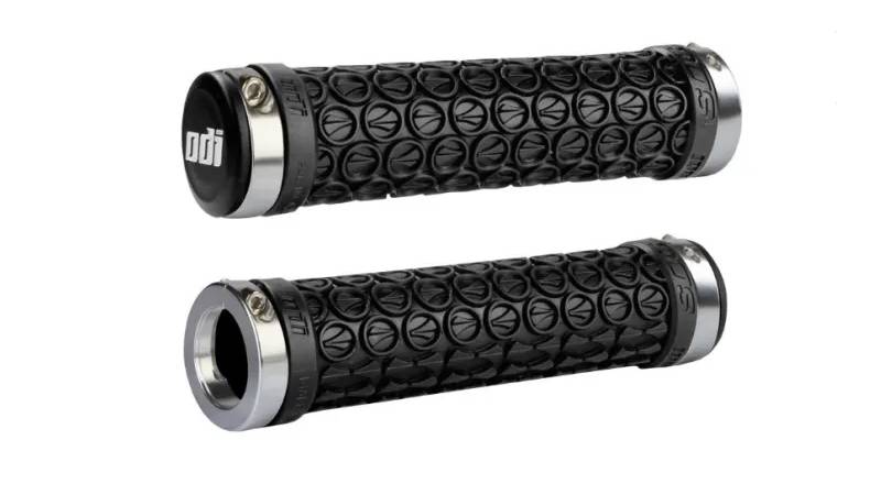 Гріпси ODI SDG MTB Lock-On Bonus Pack чорні зі сріблястими замками 