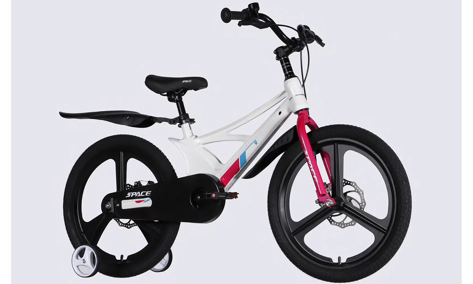Велосипед SPACE KID STAR DD 20", размер XXS, рама-11", год 2026, белый с розовым 4