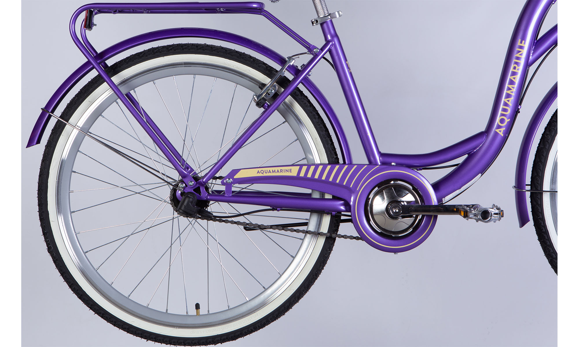 Велосипед Dorozhnik AQUAMARINE PH 26", размер M, рама 17", 2025, фиолетовый  3