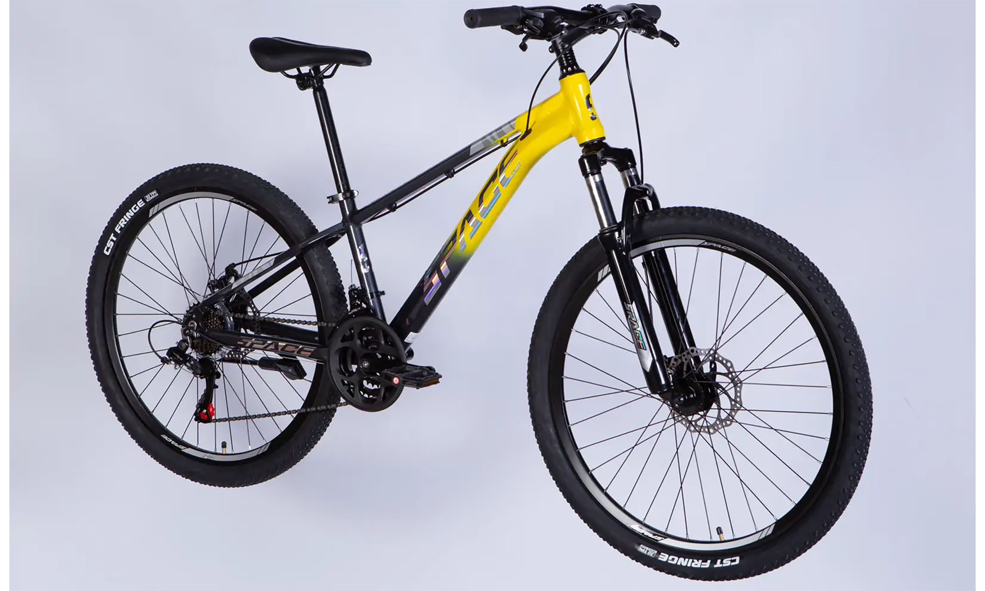 Велосипед SPACE PHAETON DD FR, 26", розмір XS, рама-13", рік 2026, сіро-жовтий 4