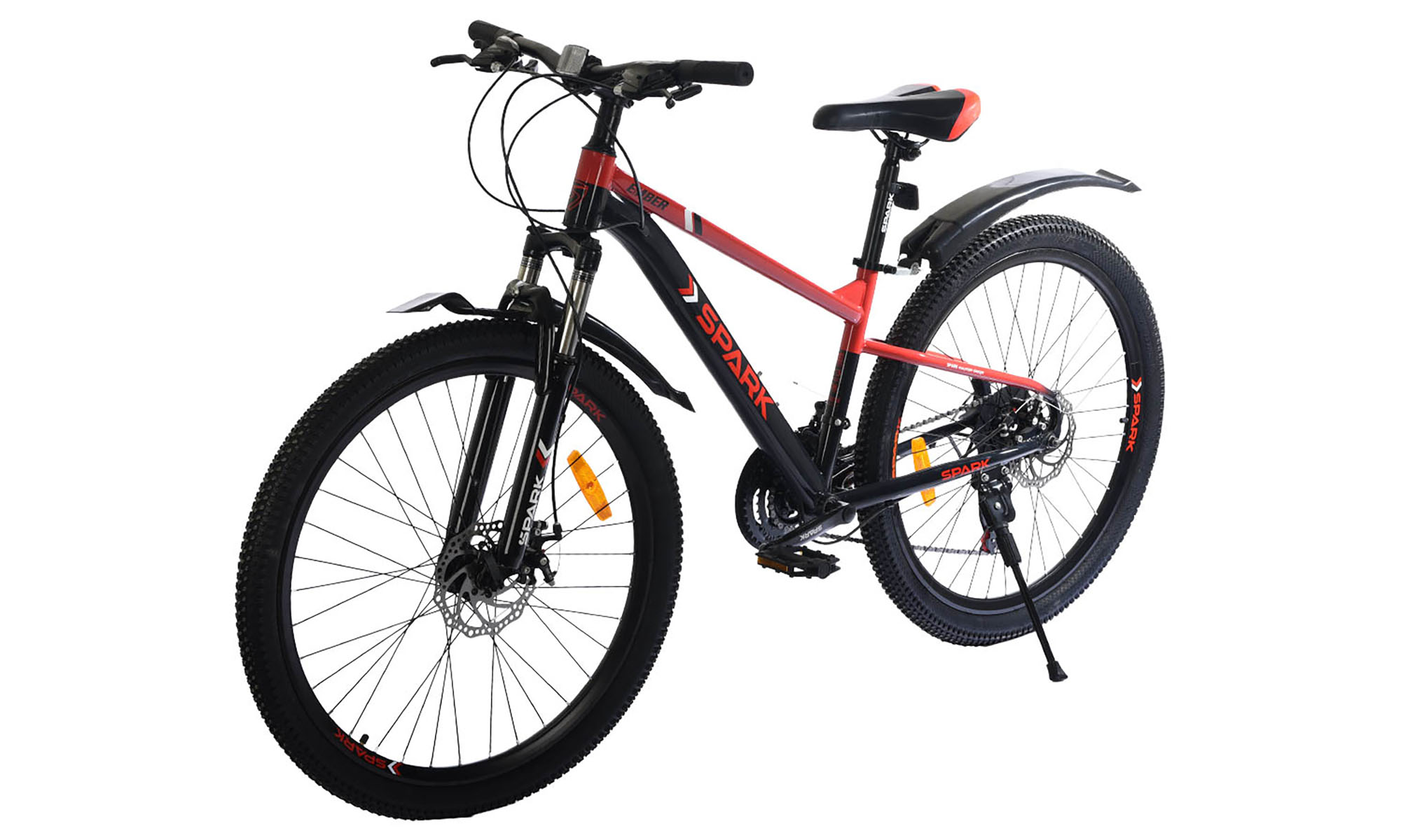 Велосипед SPARK EMBER 26", розмір XS, рама 13", рік 2025, чорний з червоним 2 Велосипед SPARK EMBER 26", розмір XS, рама 13", рік 2025, чорний з червоним 2