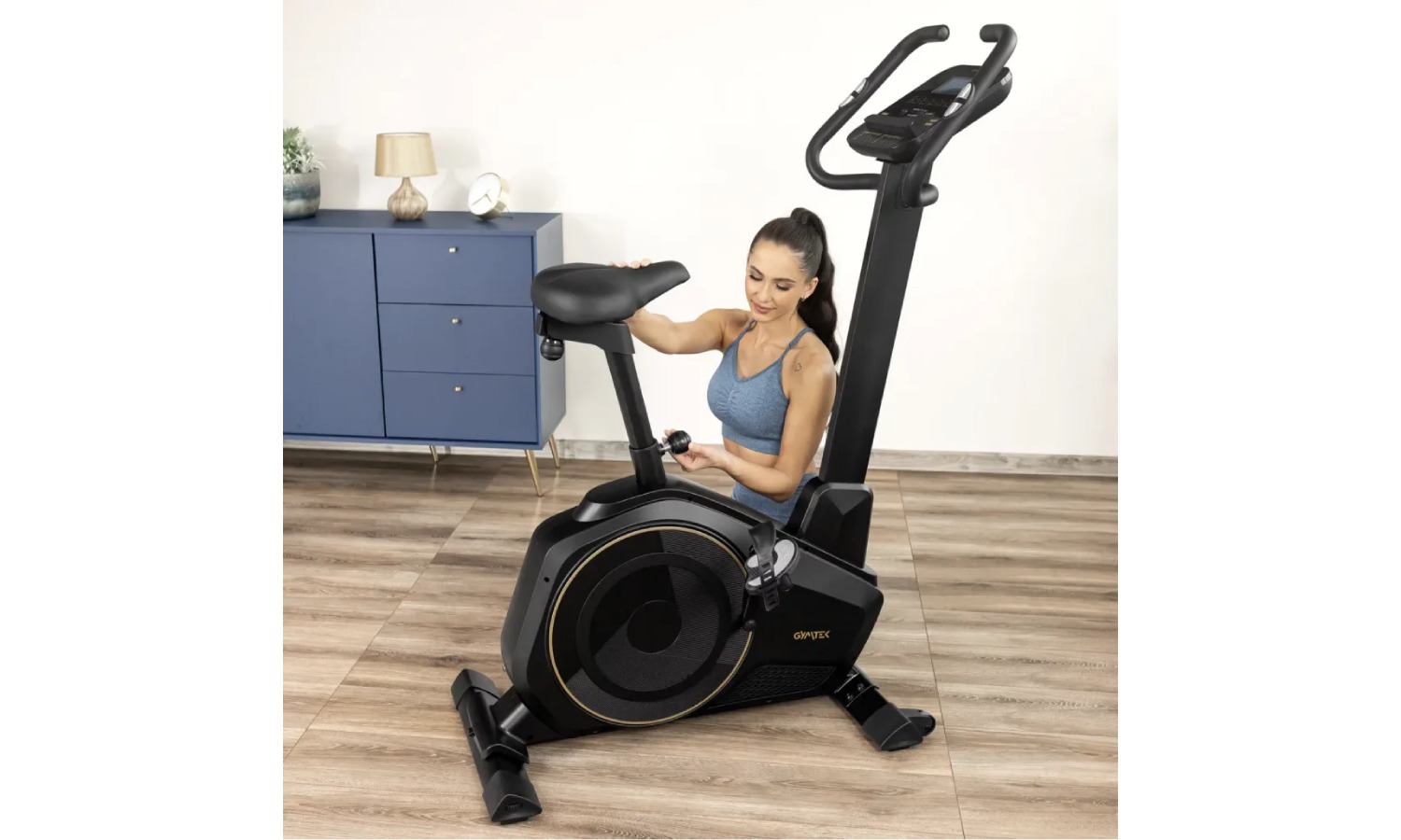 Велотренажер Gymtek XB6000 електромагнітний золотий 18