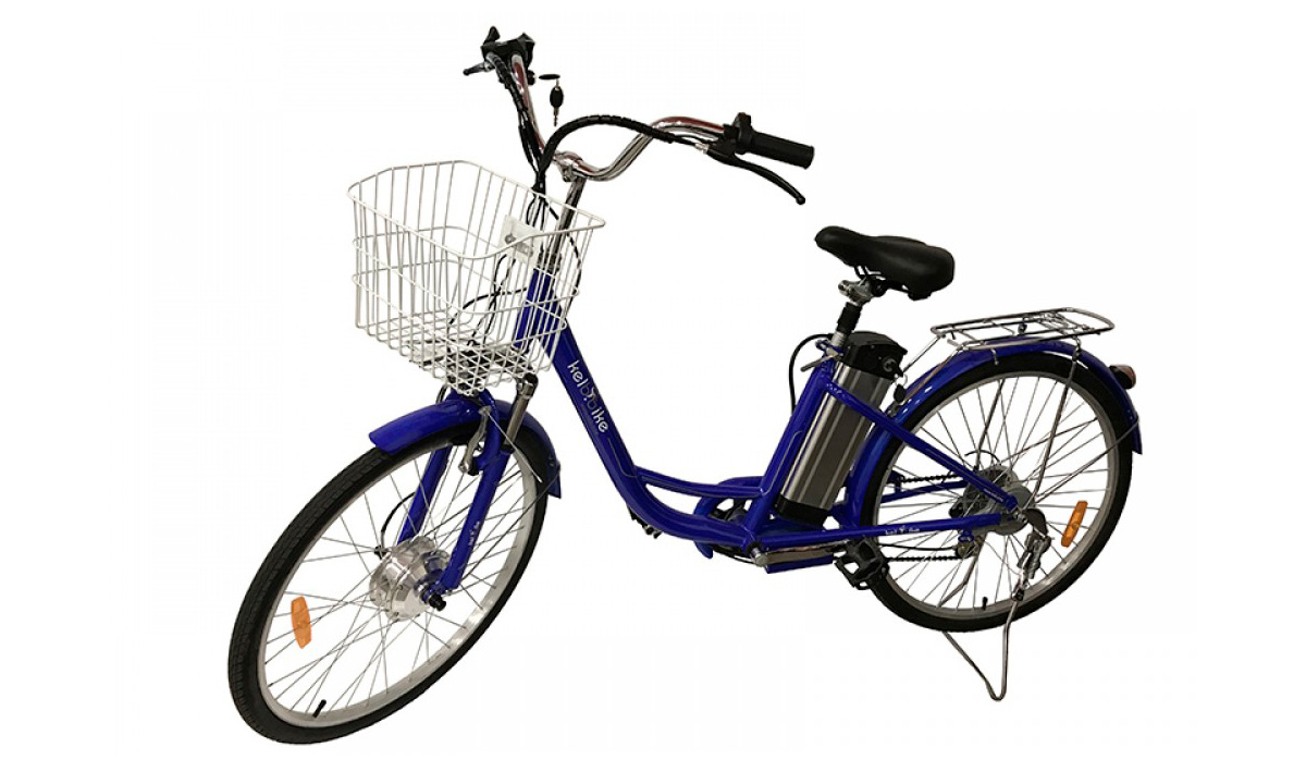 Фотография Электровелосипед дорожный Kelb.Bike Comfort 26" размер М 500W 12Ah 48V +PAS Синий