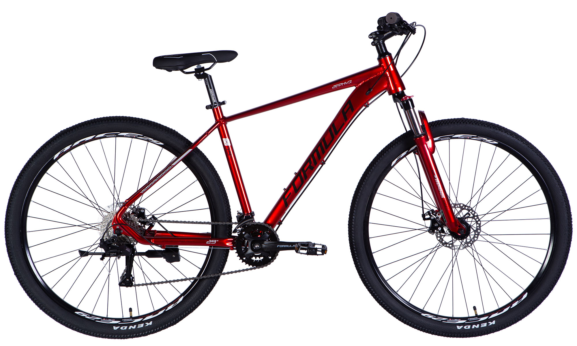 Фотографія Велосипед Formula ZEPHYR 3.0 DD CS 29", розмір XL, рама 21", 2025, червоний