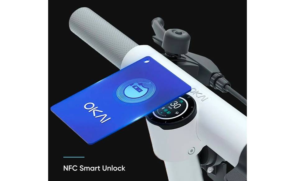 Электросамокат OKAI ES10-NEON Lite 9" 300(600)W, 7.8Ah, NFC, App, белый 4