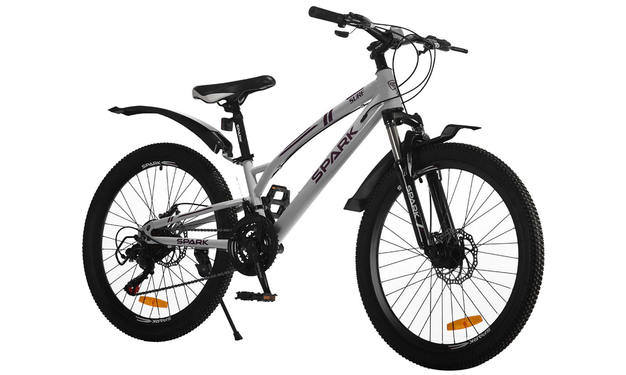 Велосипед SPARK SURF 24", сірий XXS, рама 11", рік 2026, сірий 4