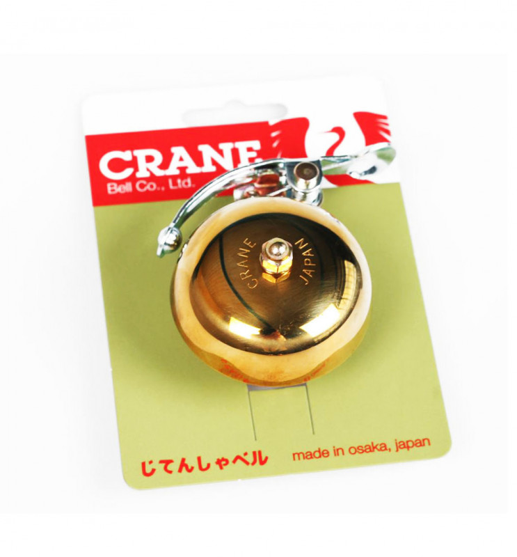 Звонок CRANE SUZU, Gold, 55мм латунь, скоба, Золотой 3 Звонок CRANE SUZU, Gold, 55мм латунь, скоба, Золотой 3